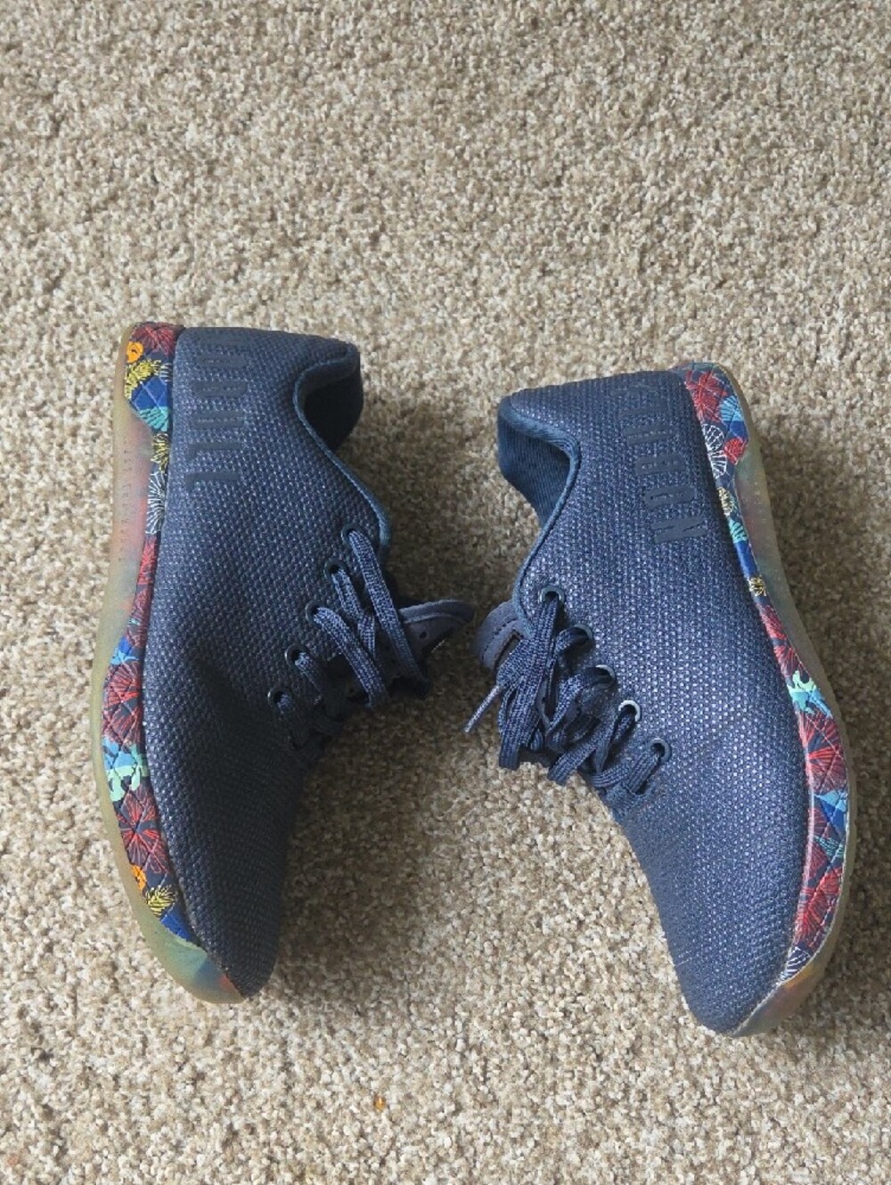 NOBULL  Mens Navy Knit Low-Top Trainers